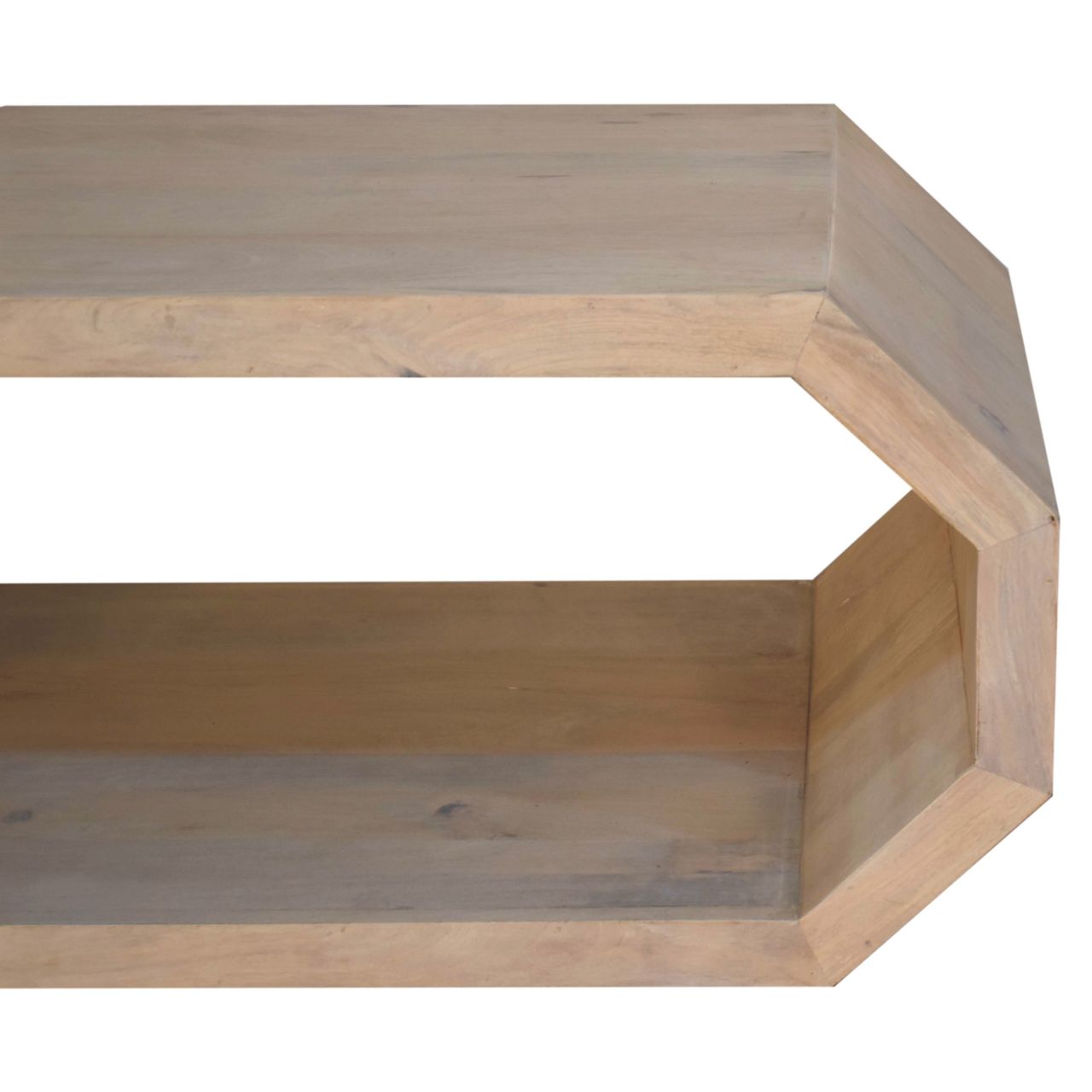 Table basse hexagonale