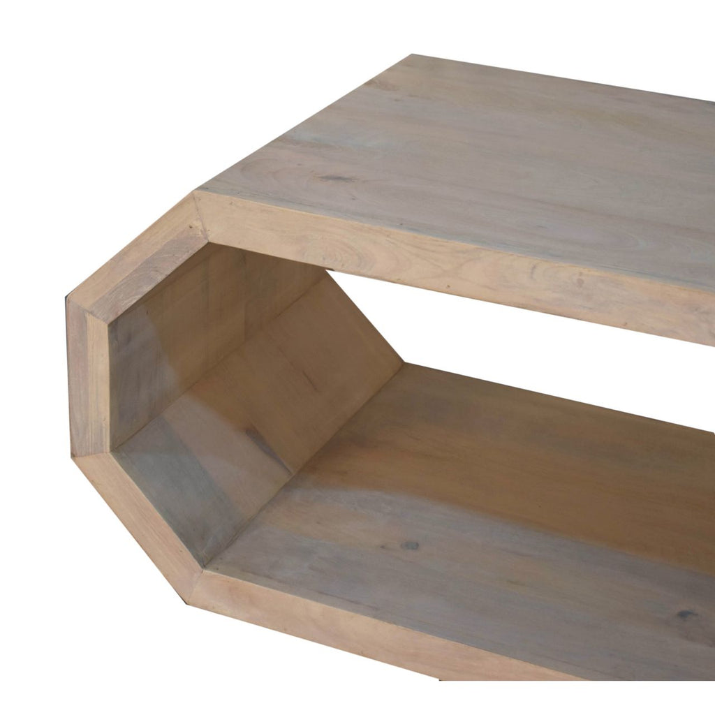 Table basse hexagonale