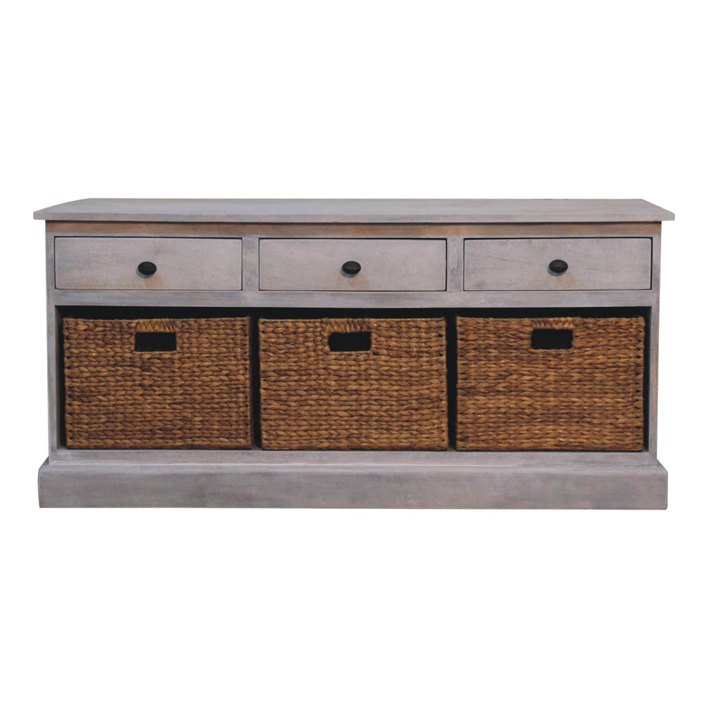 Armoire de rangement pour paniers de lavage à l'acide