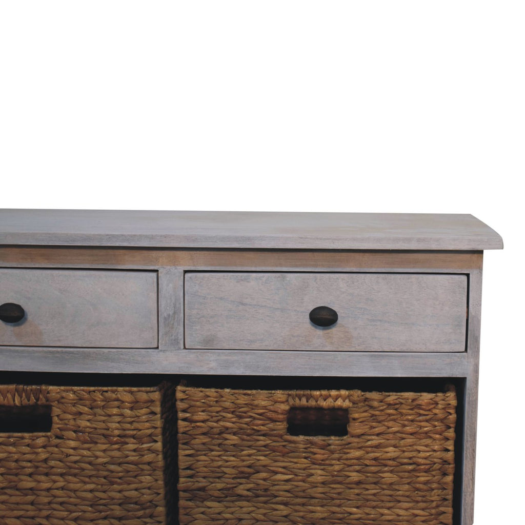 Armoire de rangement pour paniers de lavage à l'acide