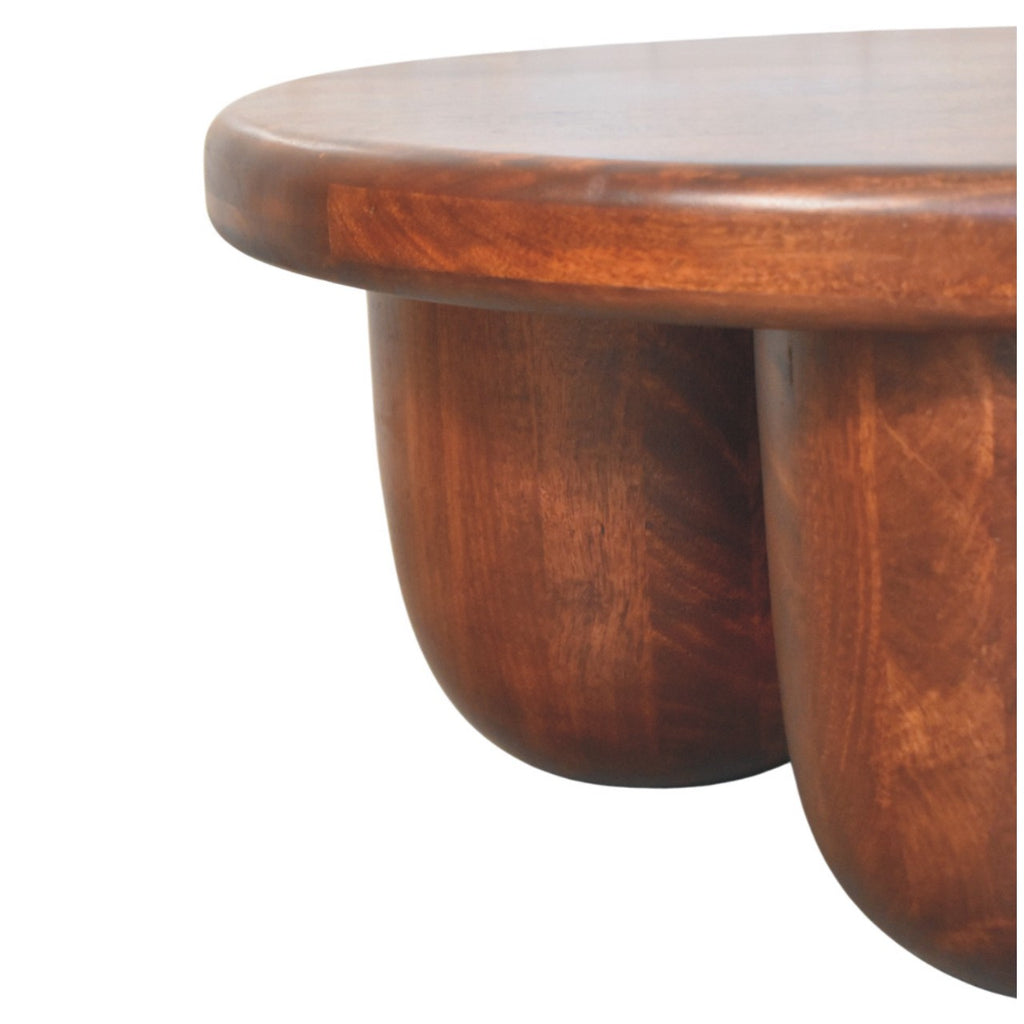Table basse sculptée Clara