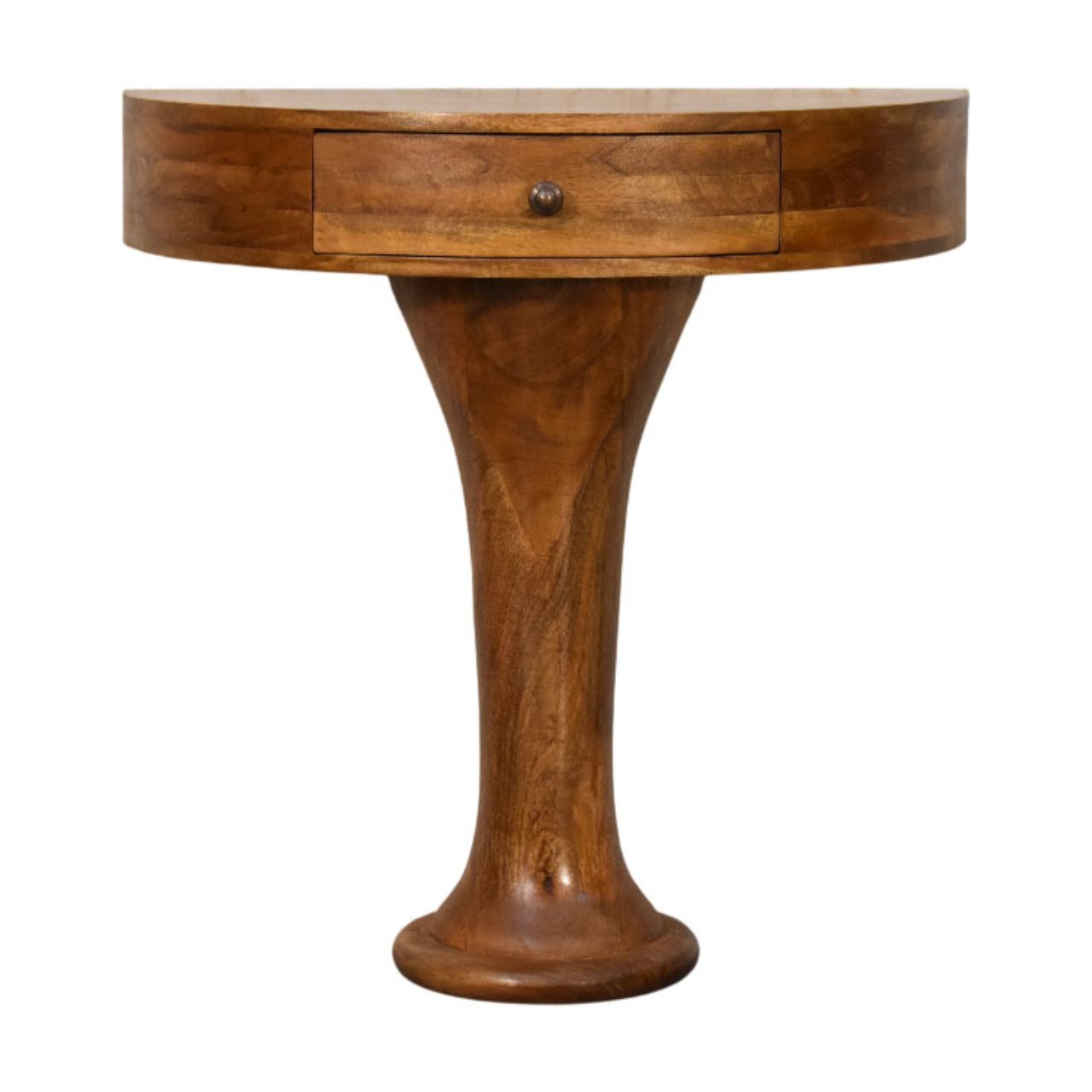 Console sur piédestal en ambre