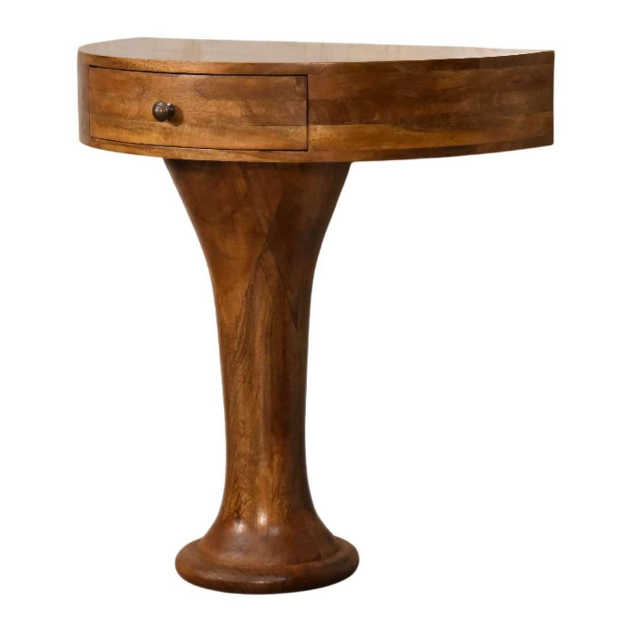 Console sur piédestal en ambre