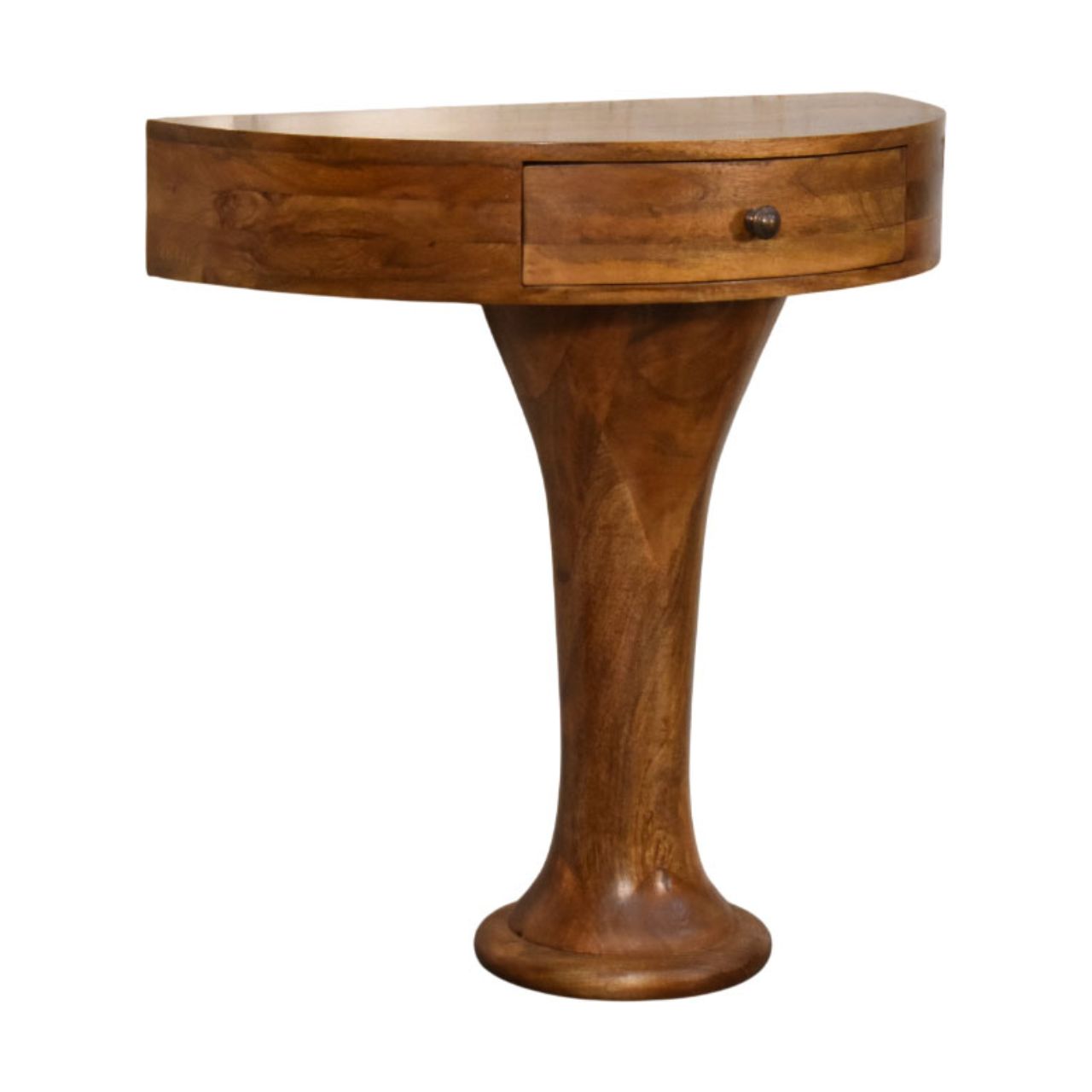 Console sur piédestal en ambre