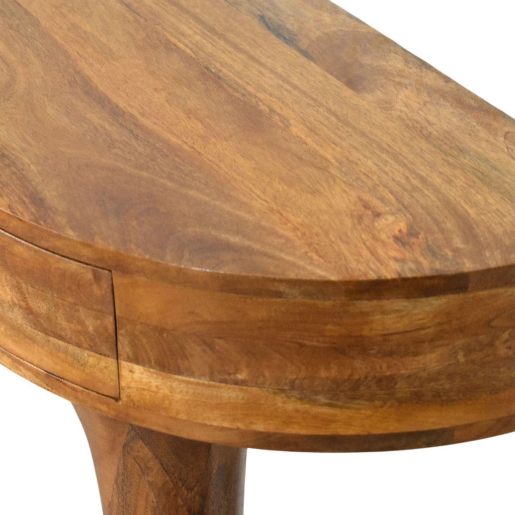 Console sur piédestal en ambre