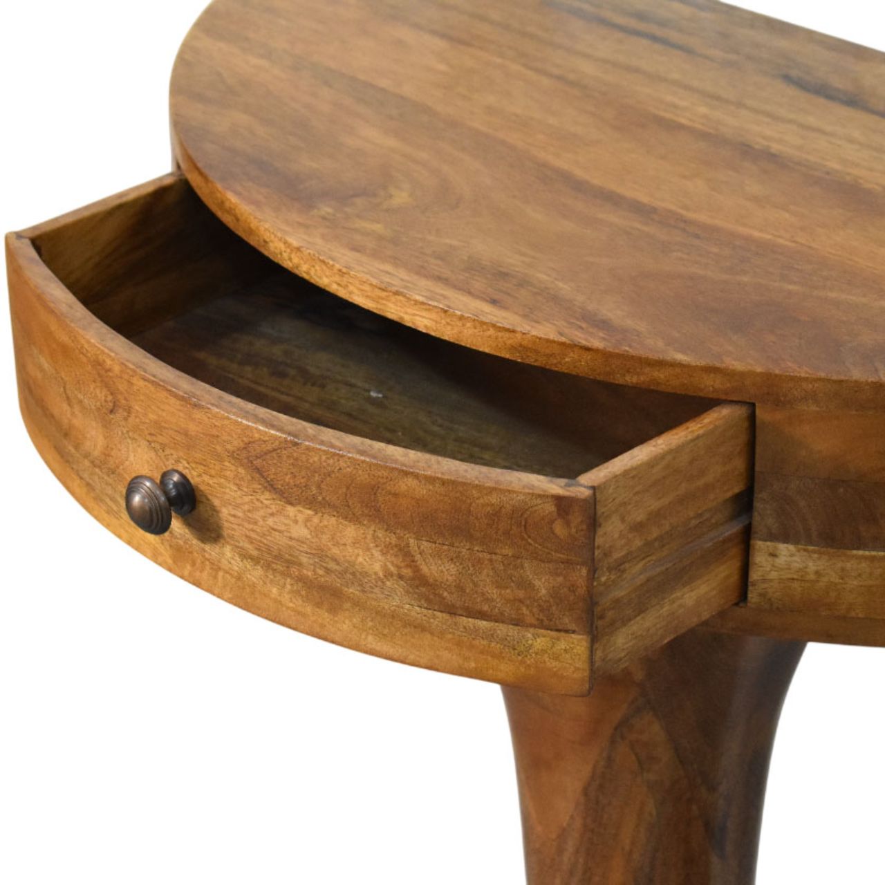 Console sur piédestal en ambre