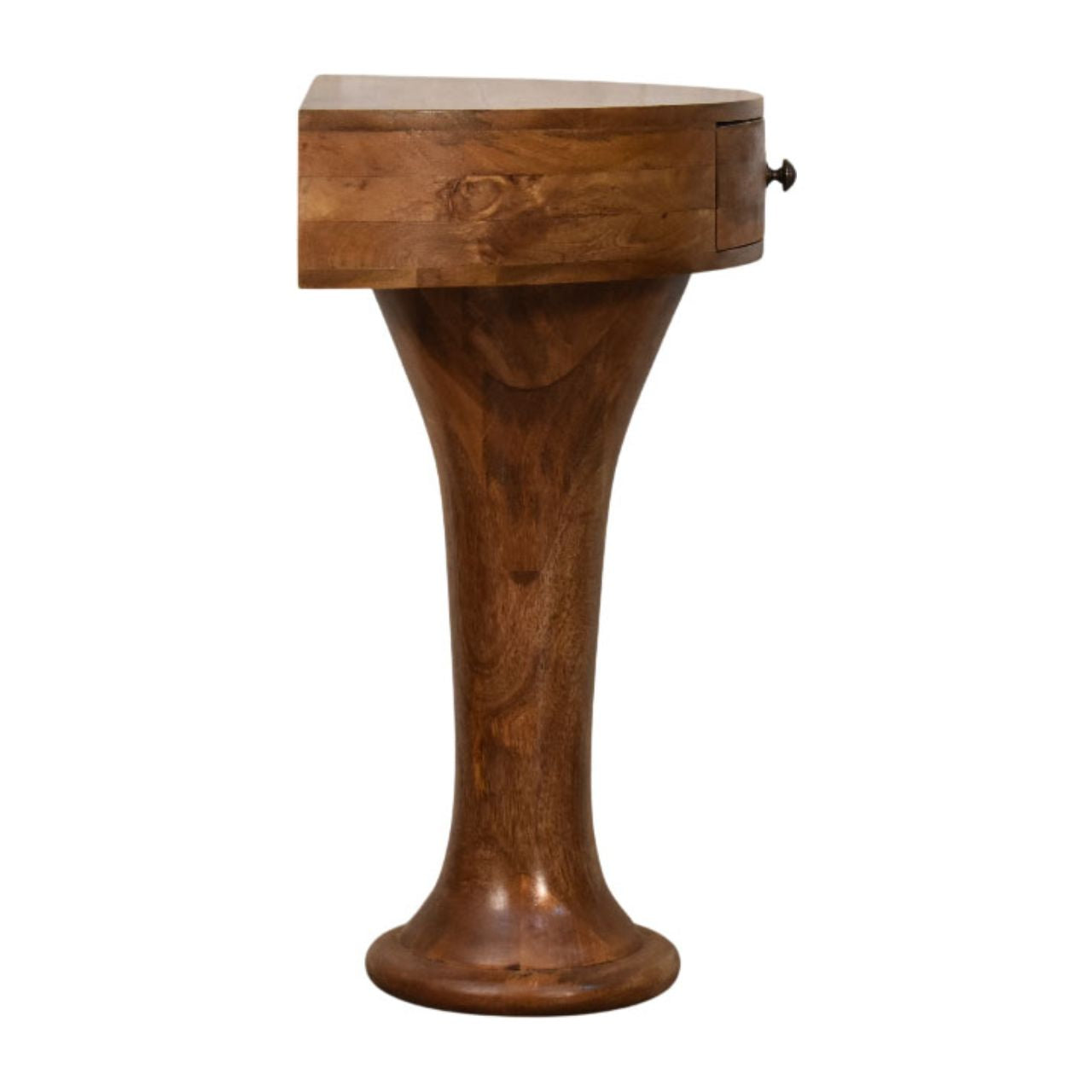 Console sur piédestal en ambre