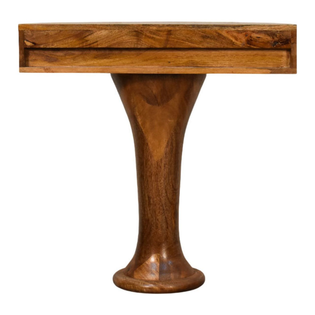 Console sur piédestal en ambre
