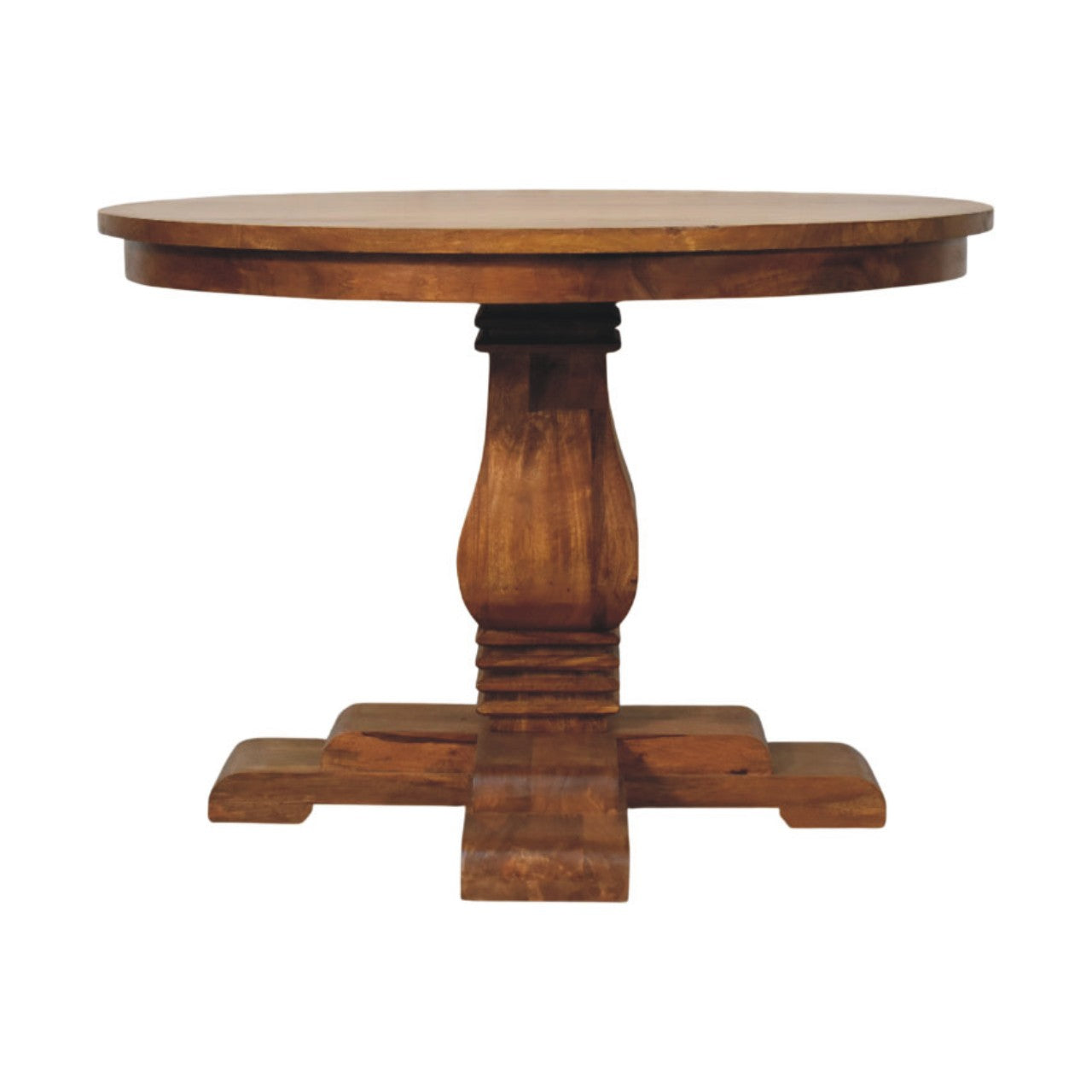 Table de salle à manger ronde sur pied central