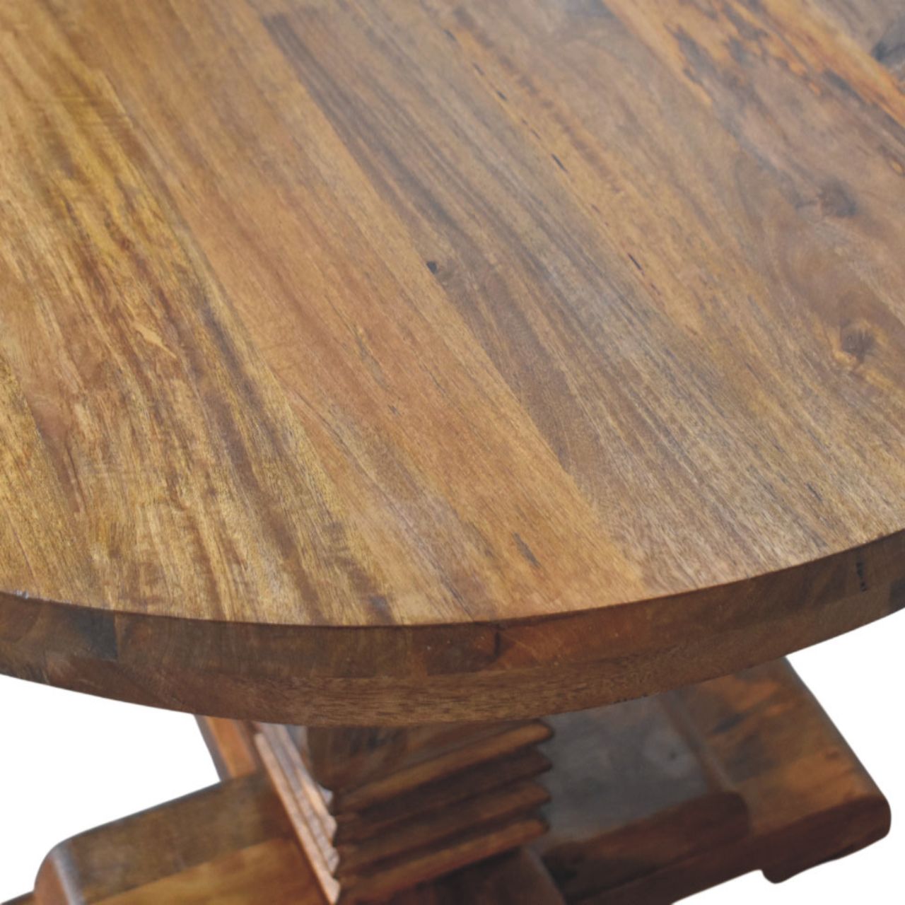 Table de salle à manger ronde sur pied central
