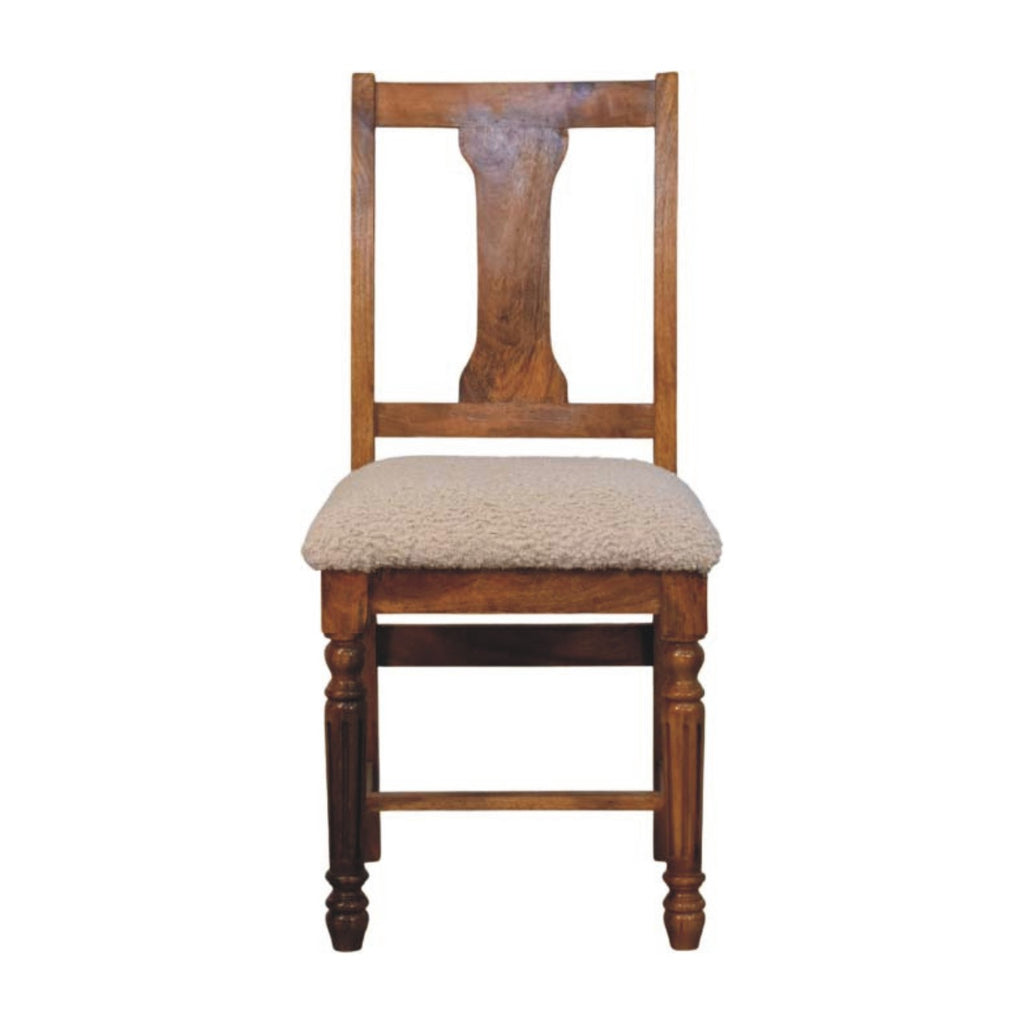 Chaise d'écriture à pieds tournés