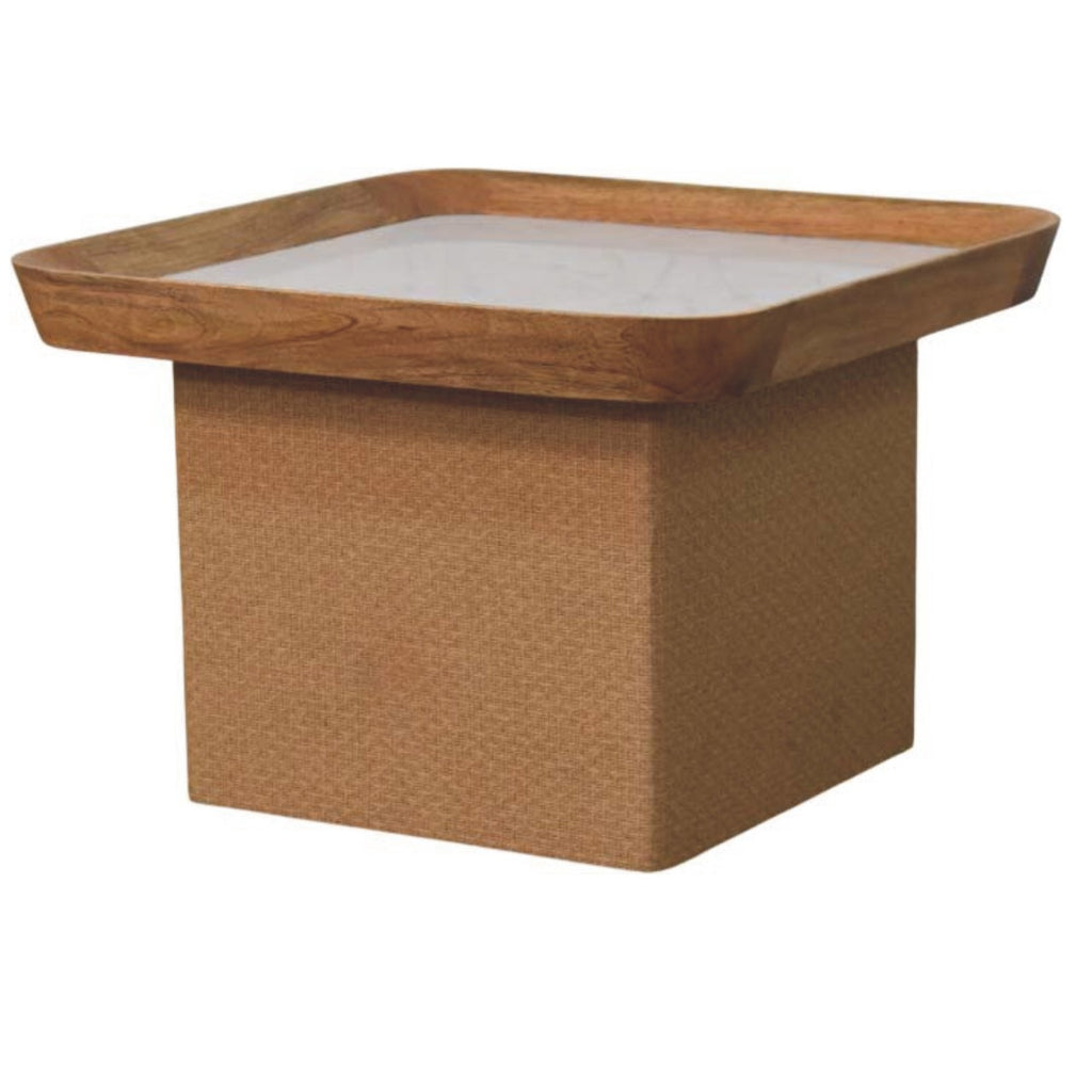 Table basse Chatai avec plateau en marbre
