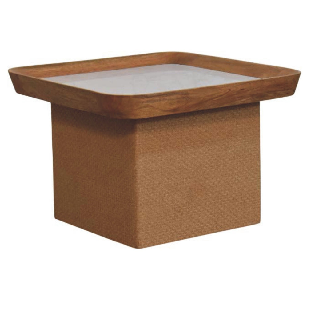 Table basse Chatai avec plateau en marbre