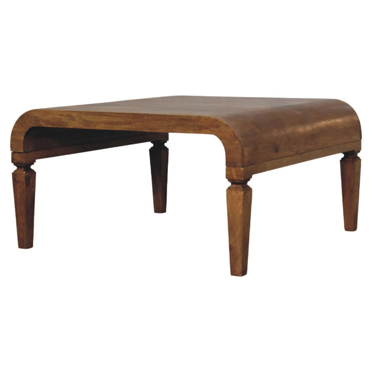 Table basse à cadre incurvé