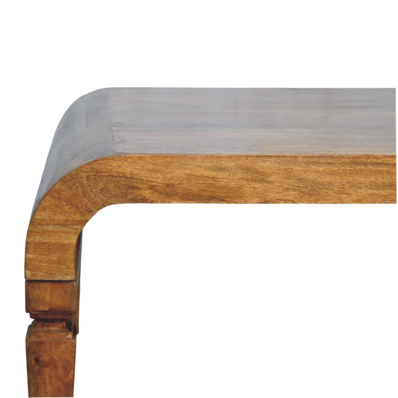 Table basse à cadre incurvé