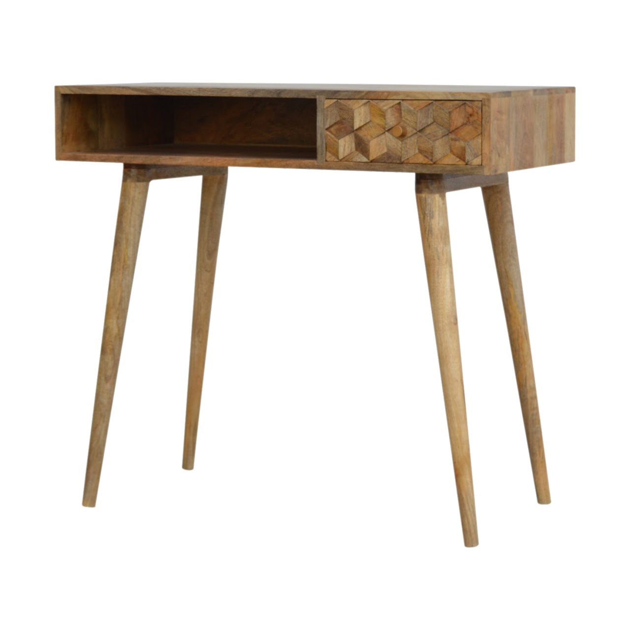 Bureau cubique sculpté