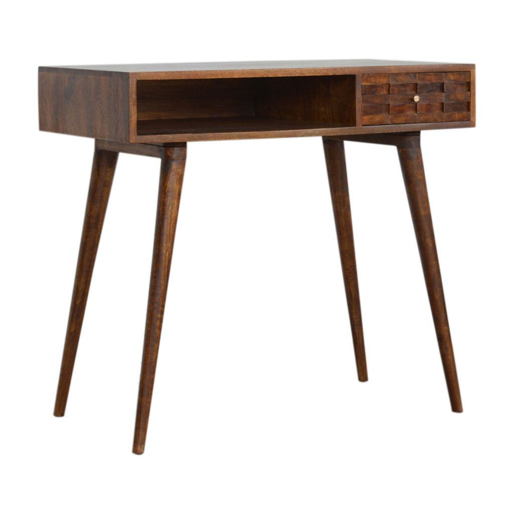 Bureau en carreaux de châtaignier