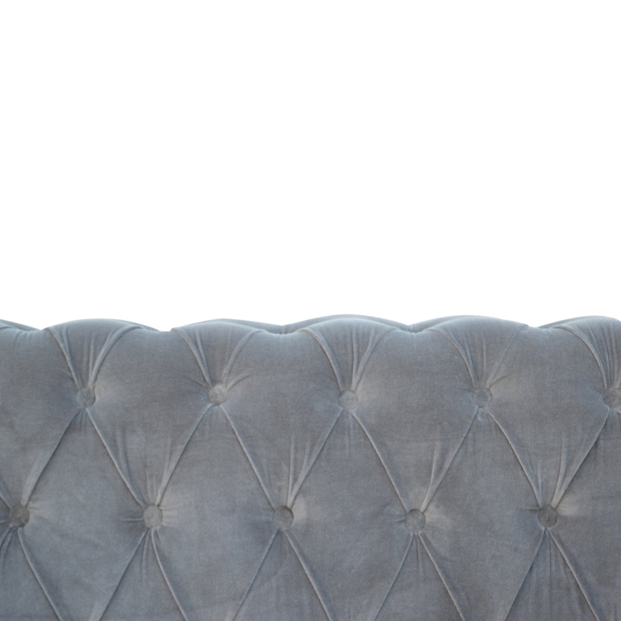 Canapé Chesterfield en velours gris