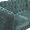 Chesterfield en velours vert émeraude