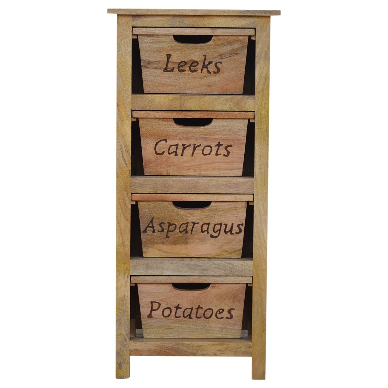 Armoire de cuisine sculptée