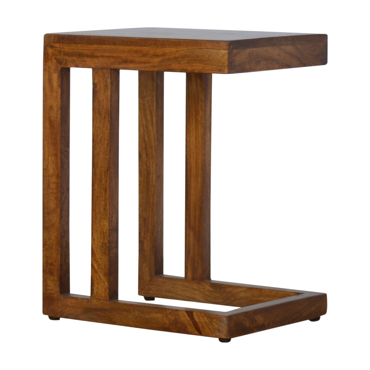Table d'appoint à une face, finition châtaigne