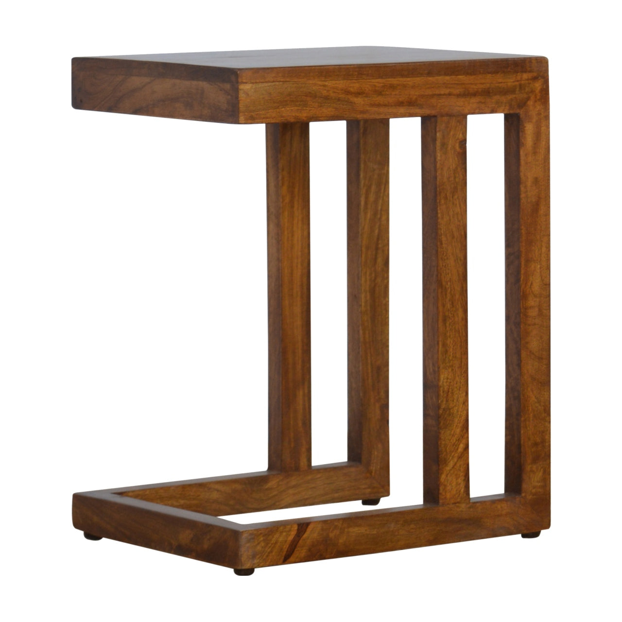 Table d'appoint à une face, finition châtaigne