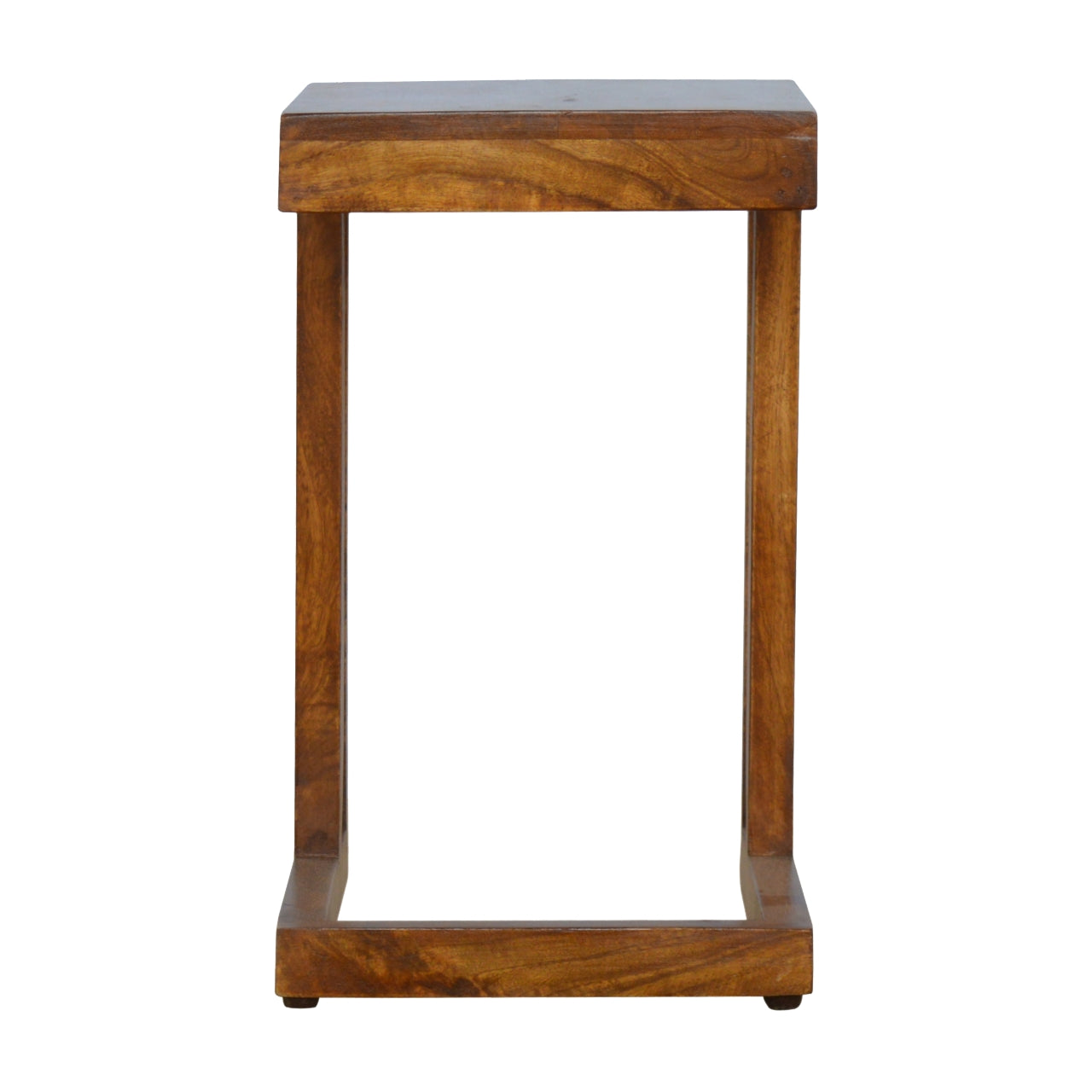 Table d'appoint à une face, finition châtaigne