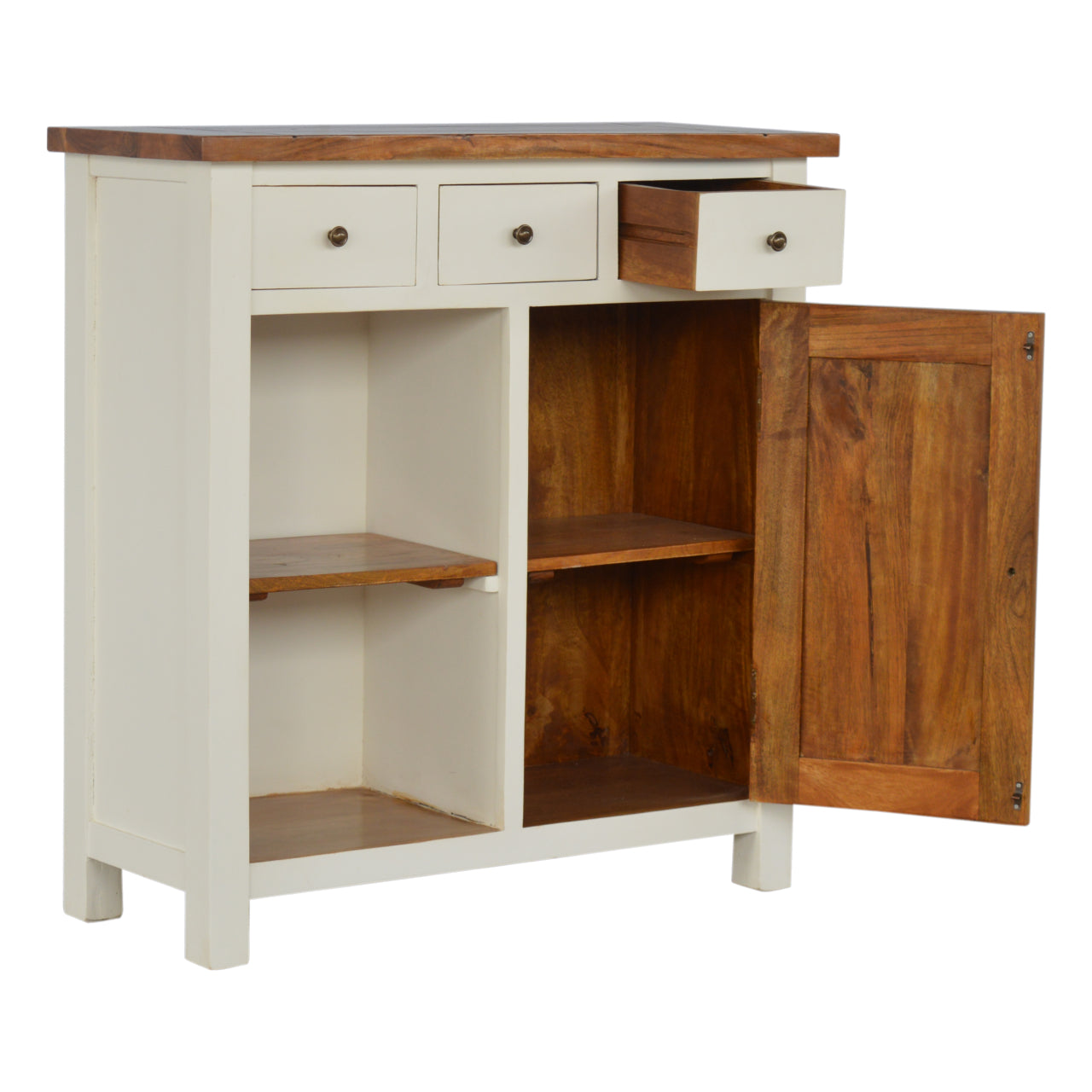 Meuble de cuisine bicolore
