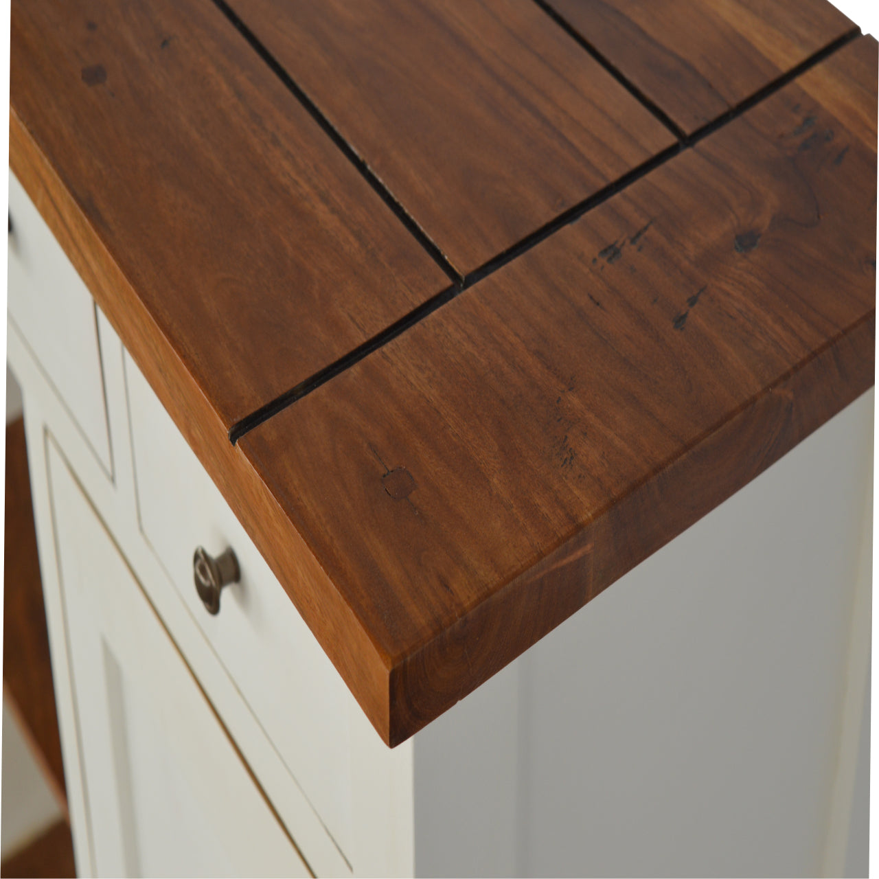 Meuble de cuisine bicolore
