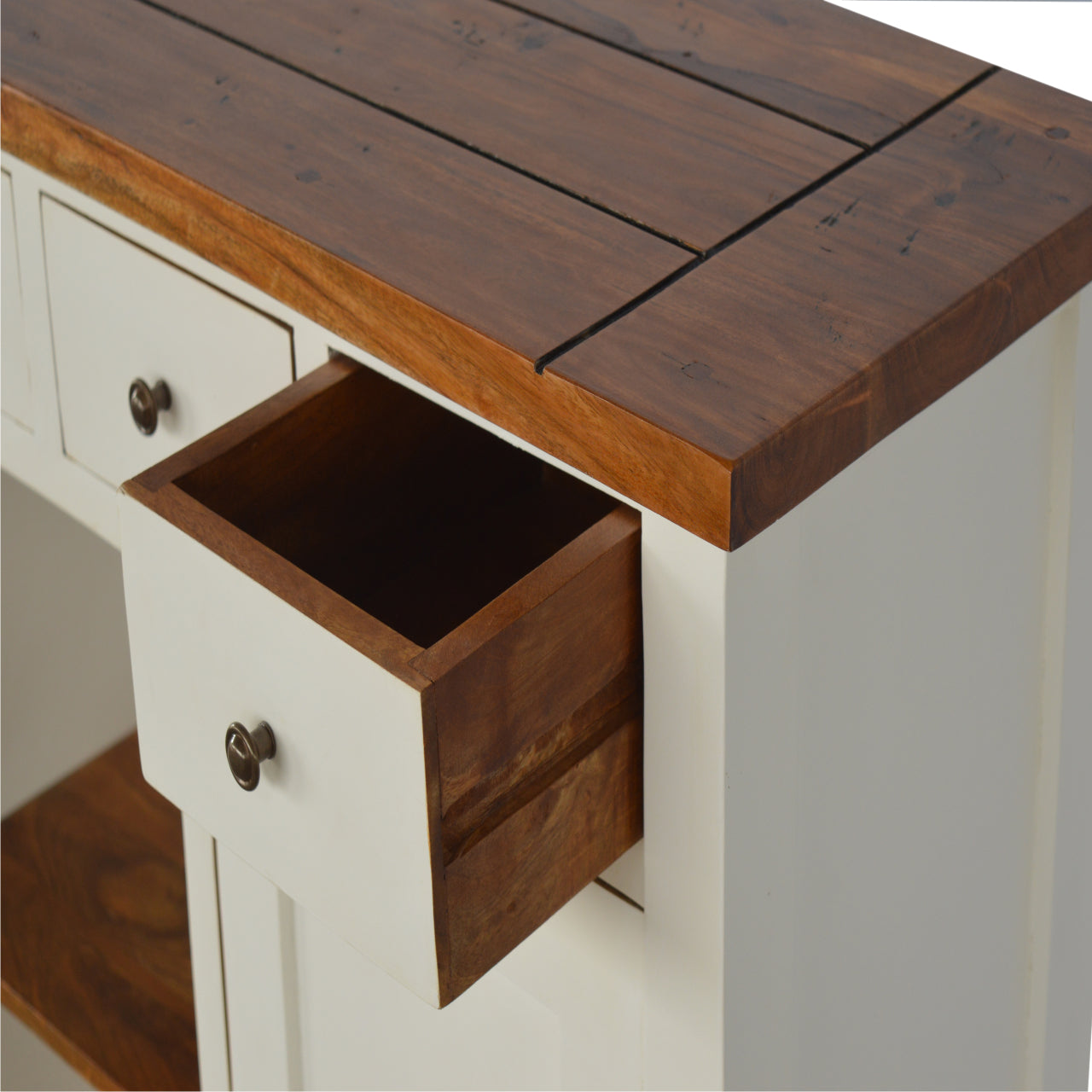 Meuble de cuisine bicolore
