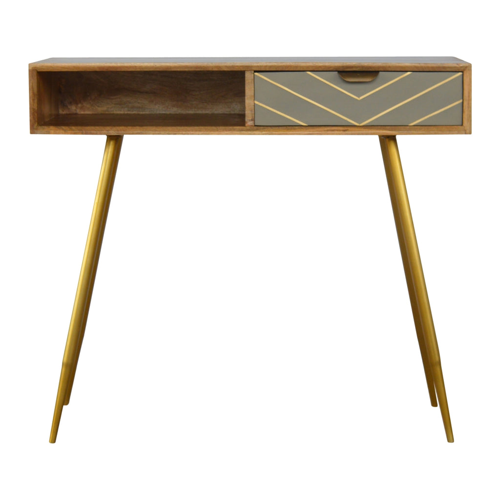Bureau en laiton cimenté