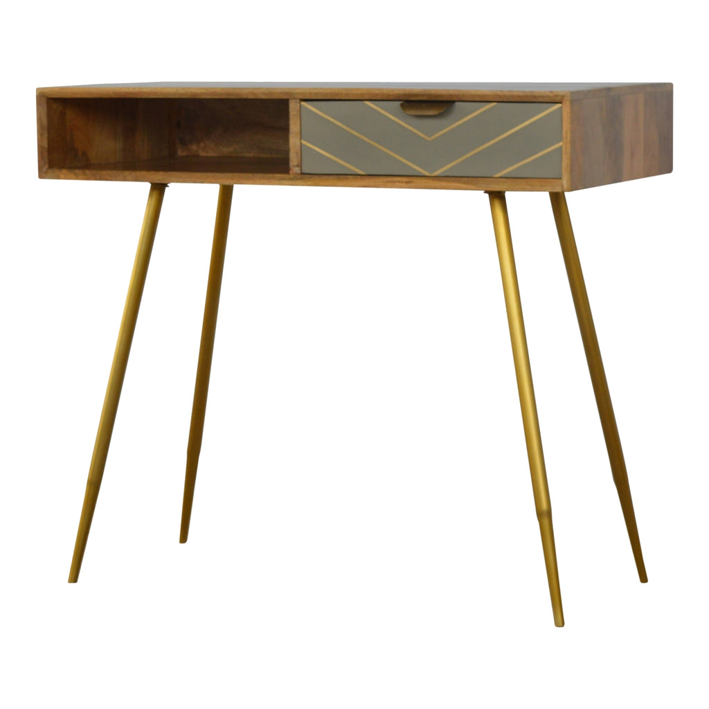 Bureau en laiton cimenté