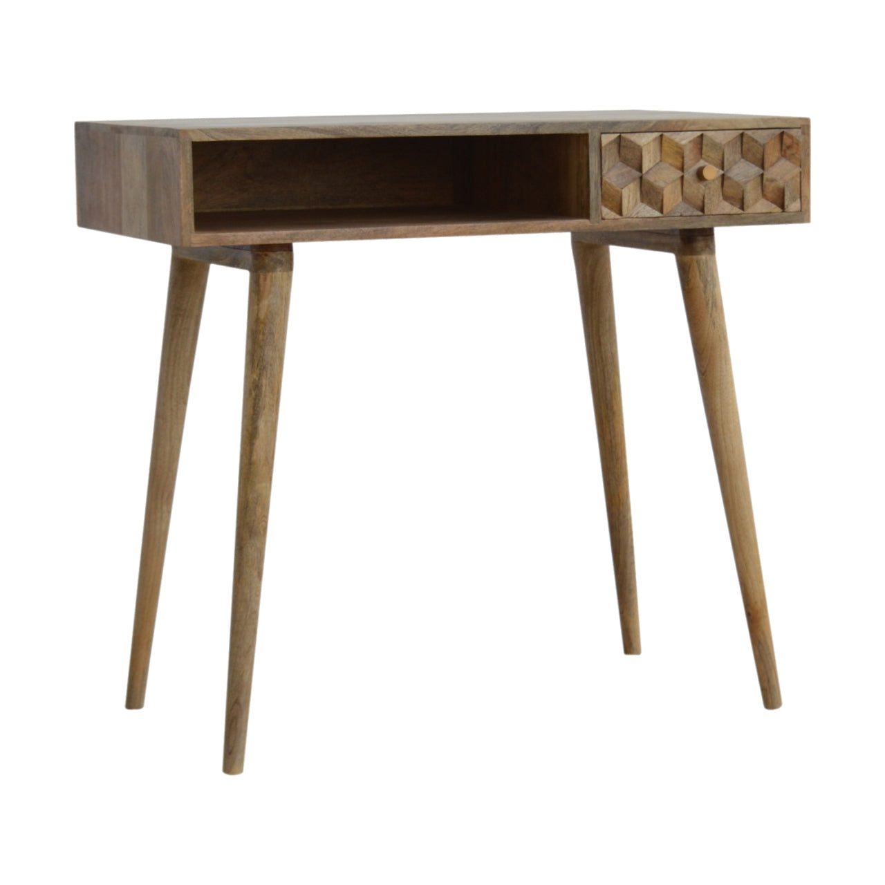 Bureau cubique sculpté