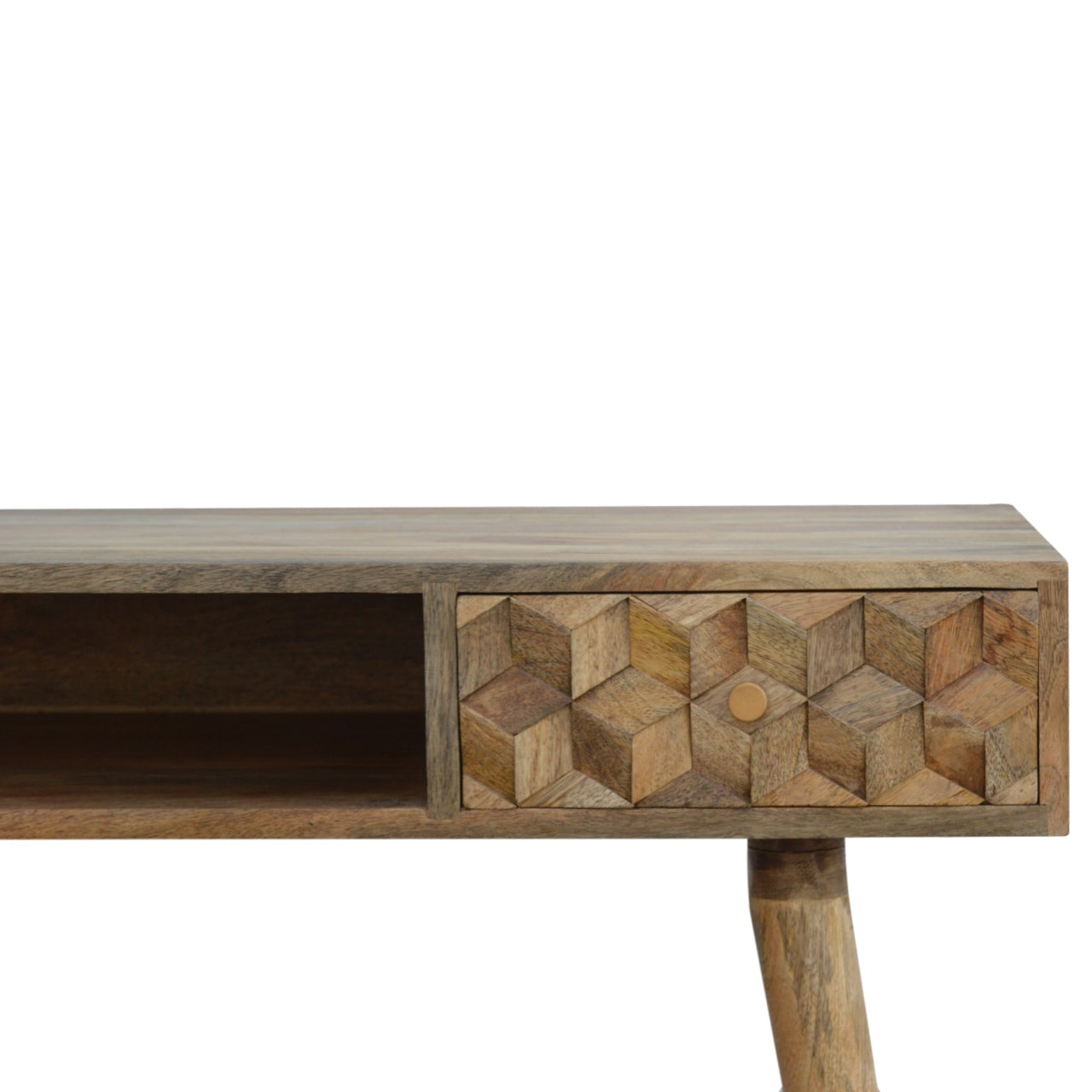 Bureau cubique sculpté