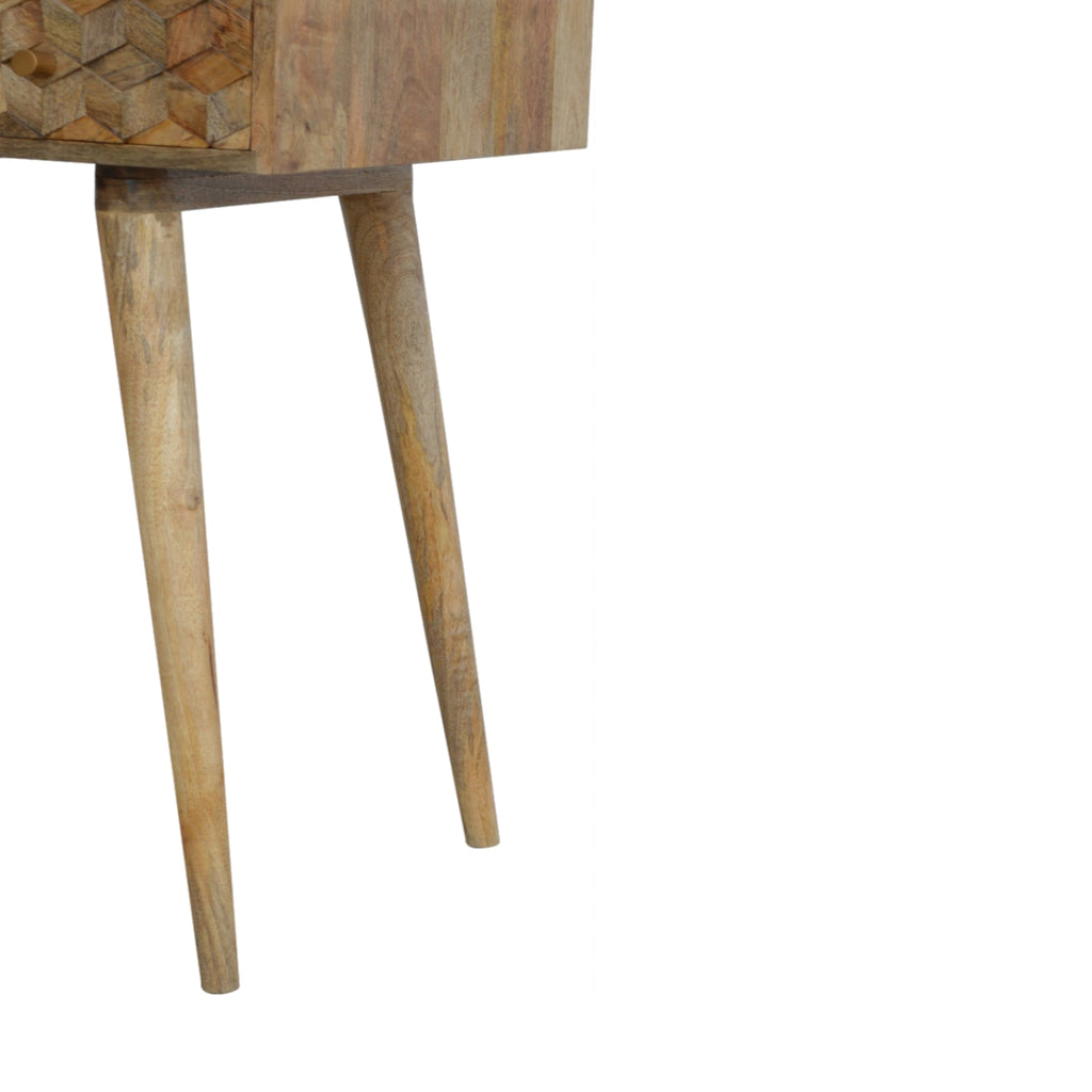 Bureau cubique sculpté