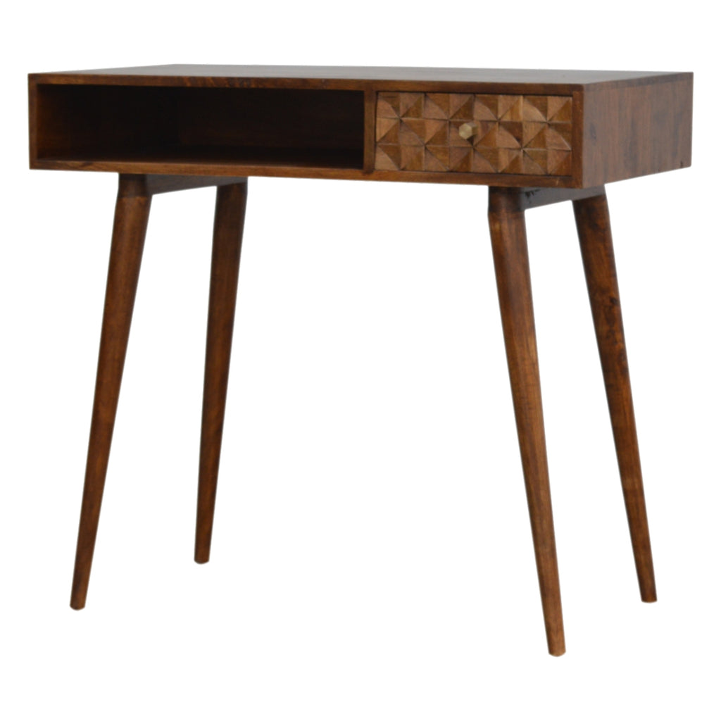 Bureau à écriture en châtaigne diamant