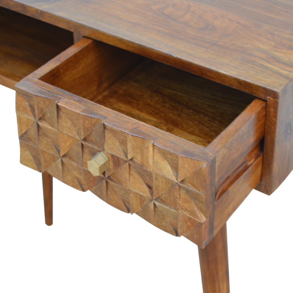 Bureau à écriture en châtaigne diamant
