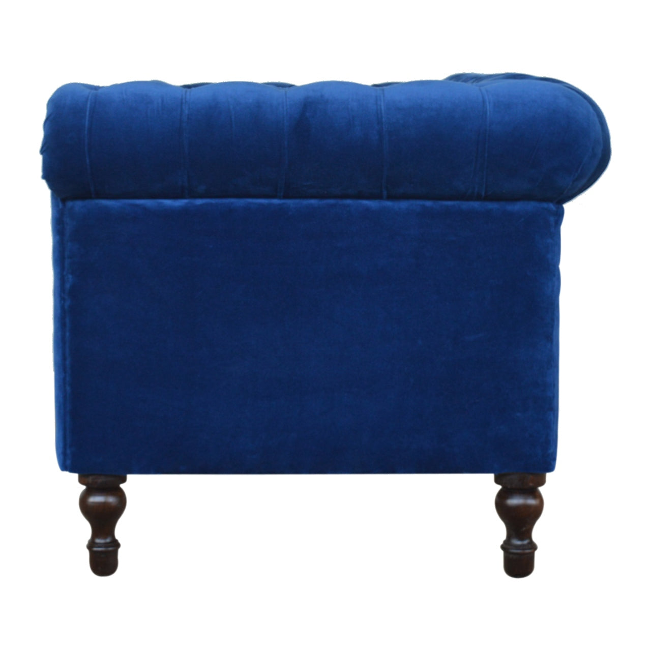 Canapé Chesterfield en velours bleu royal
