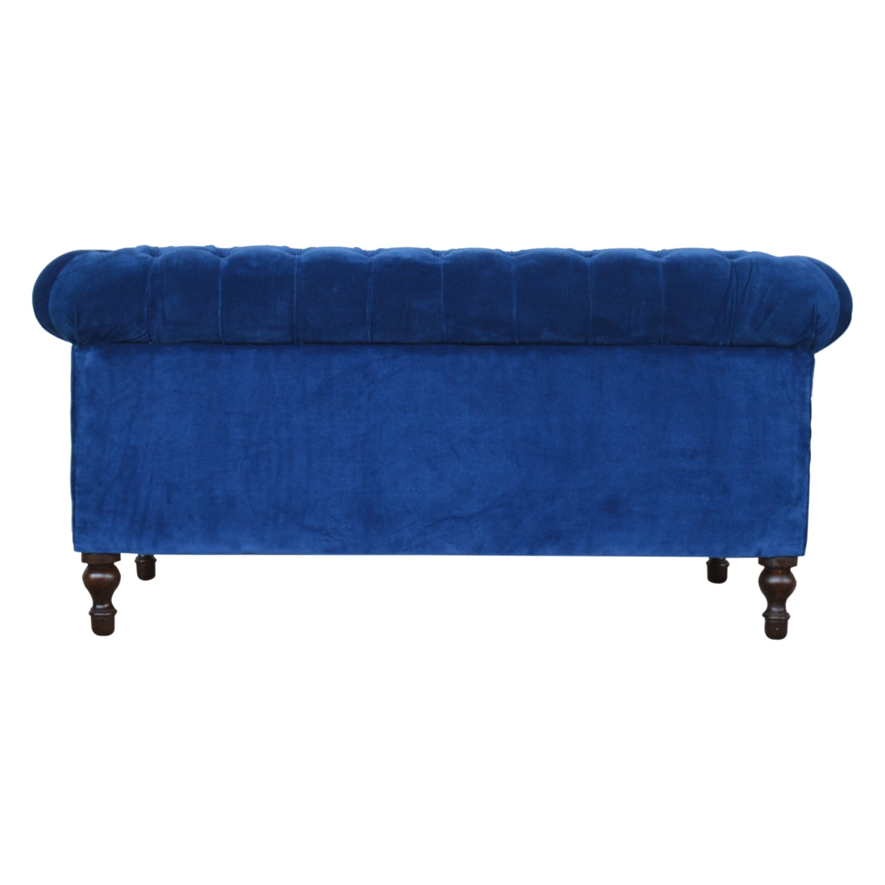 Canapé Chesterfield en velours bleu royal