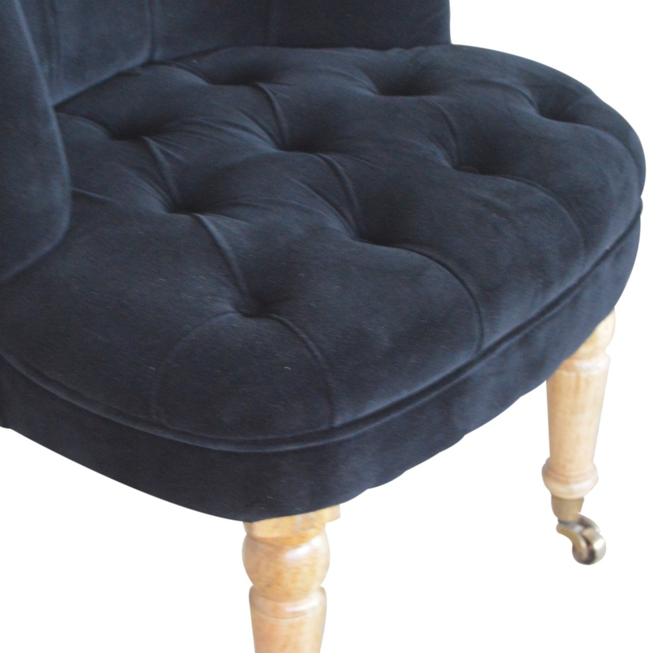 Fauteuil d'appoint en velours noir