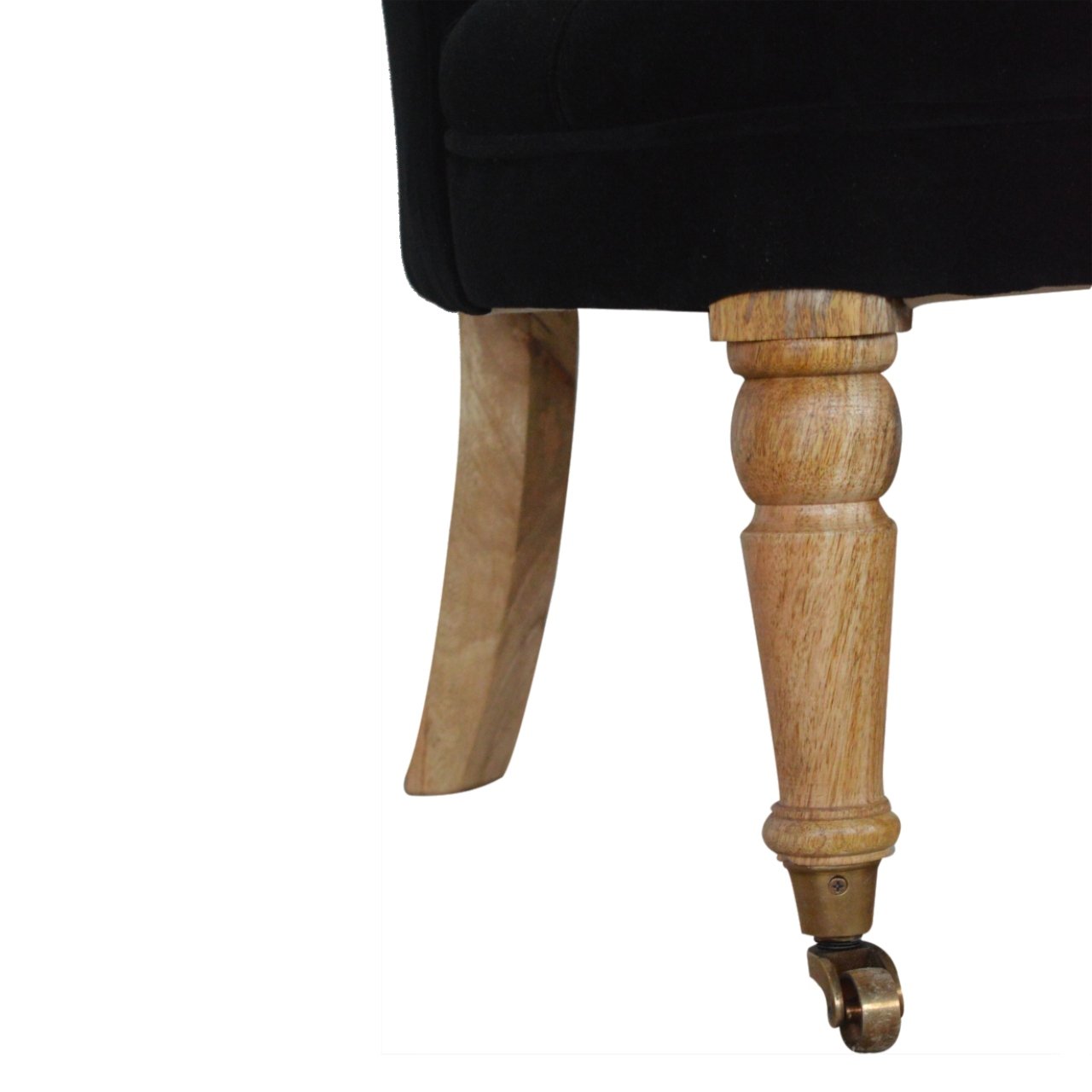 Fauteuil d'appoint en velours noir