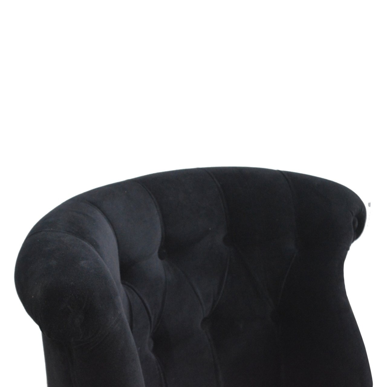 Fauteuil d'appoint en velours noir