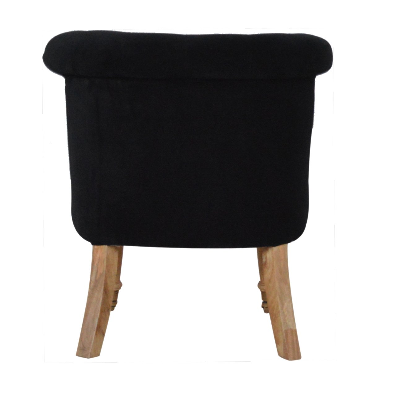 Fauteuil d'appoint en velours noir