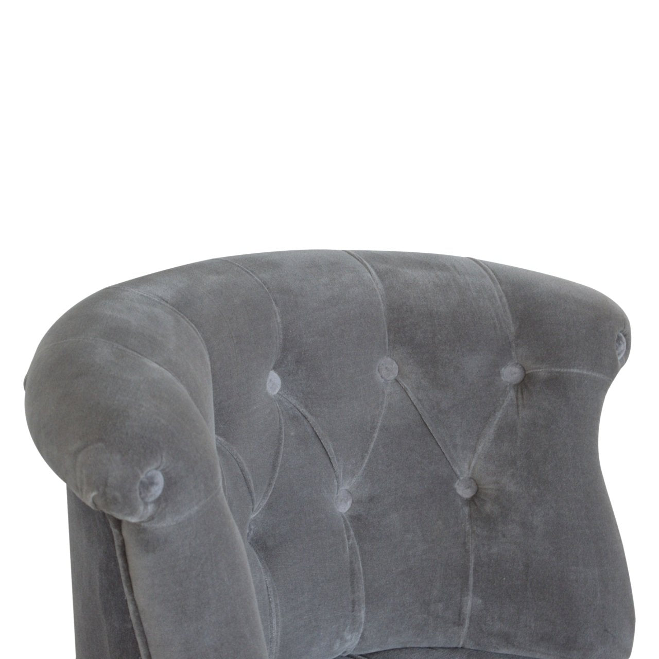 Fauteuil d'appoint en velours gris