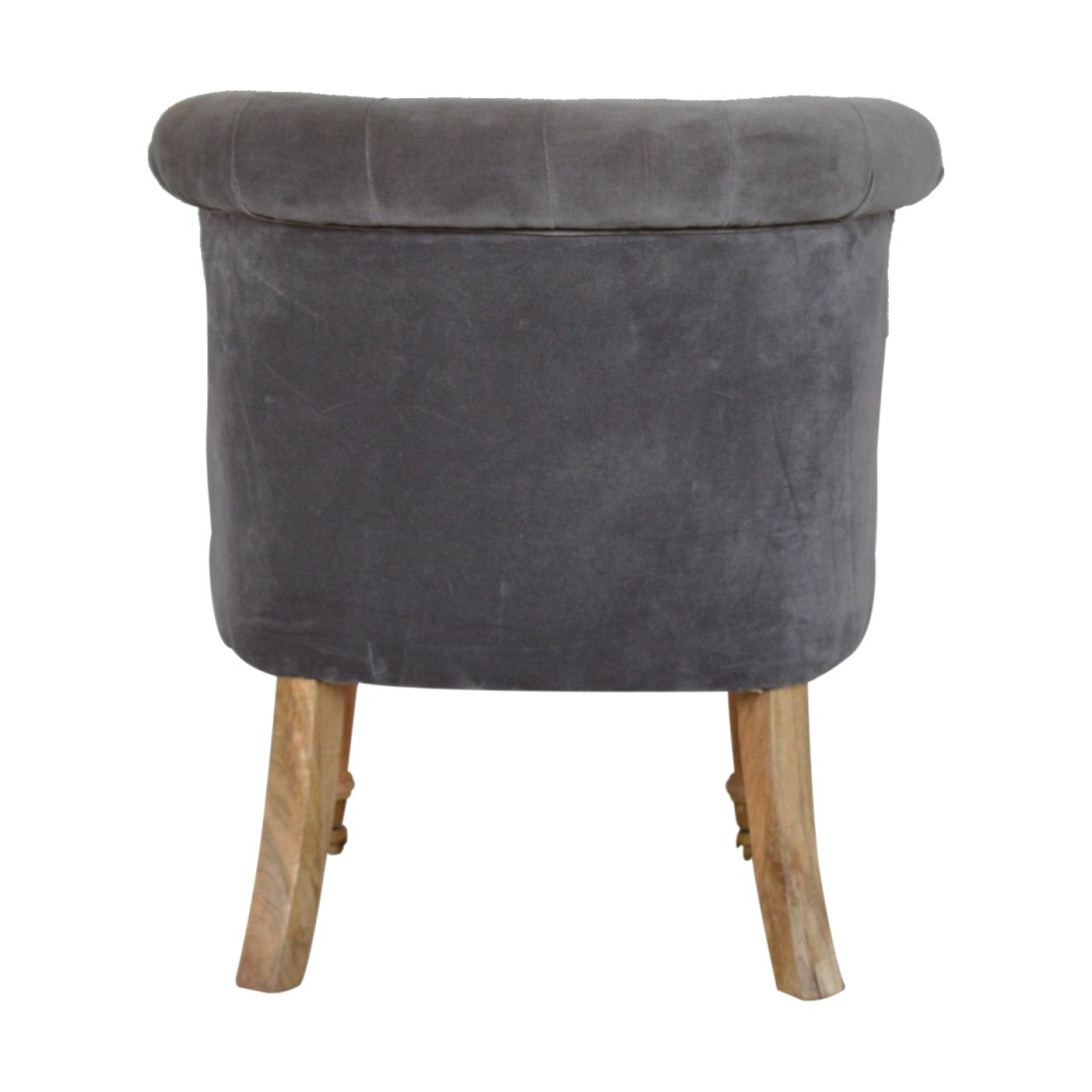 Fauteuil d'appoint en velours gris